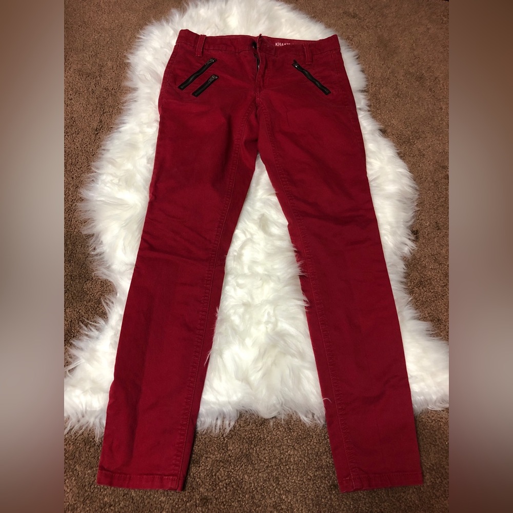 Gap Red Cotton Ultra Skinny